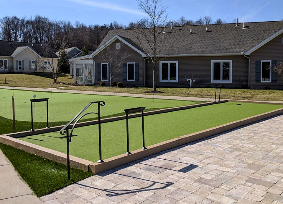 Tour Greens Houston game court installation project