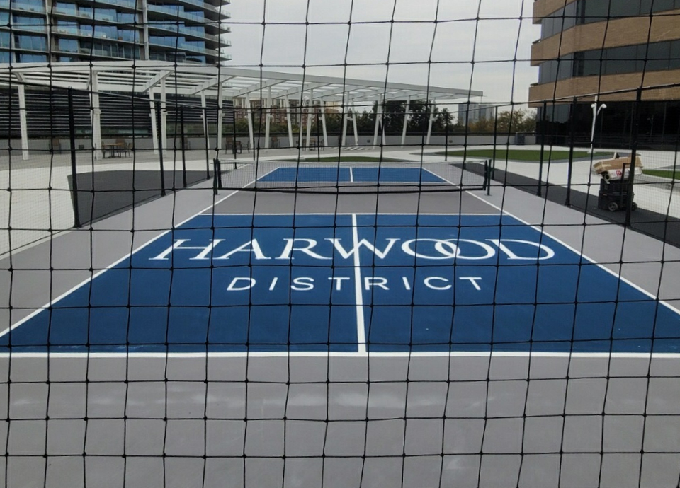 Tour Greens Houston game court installation project