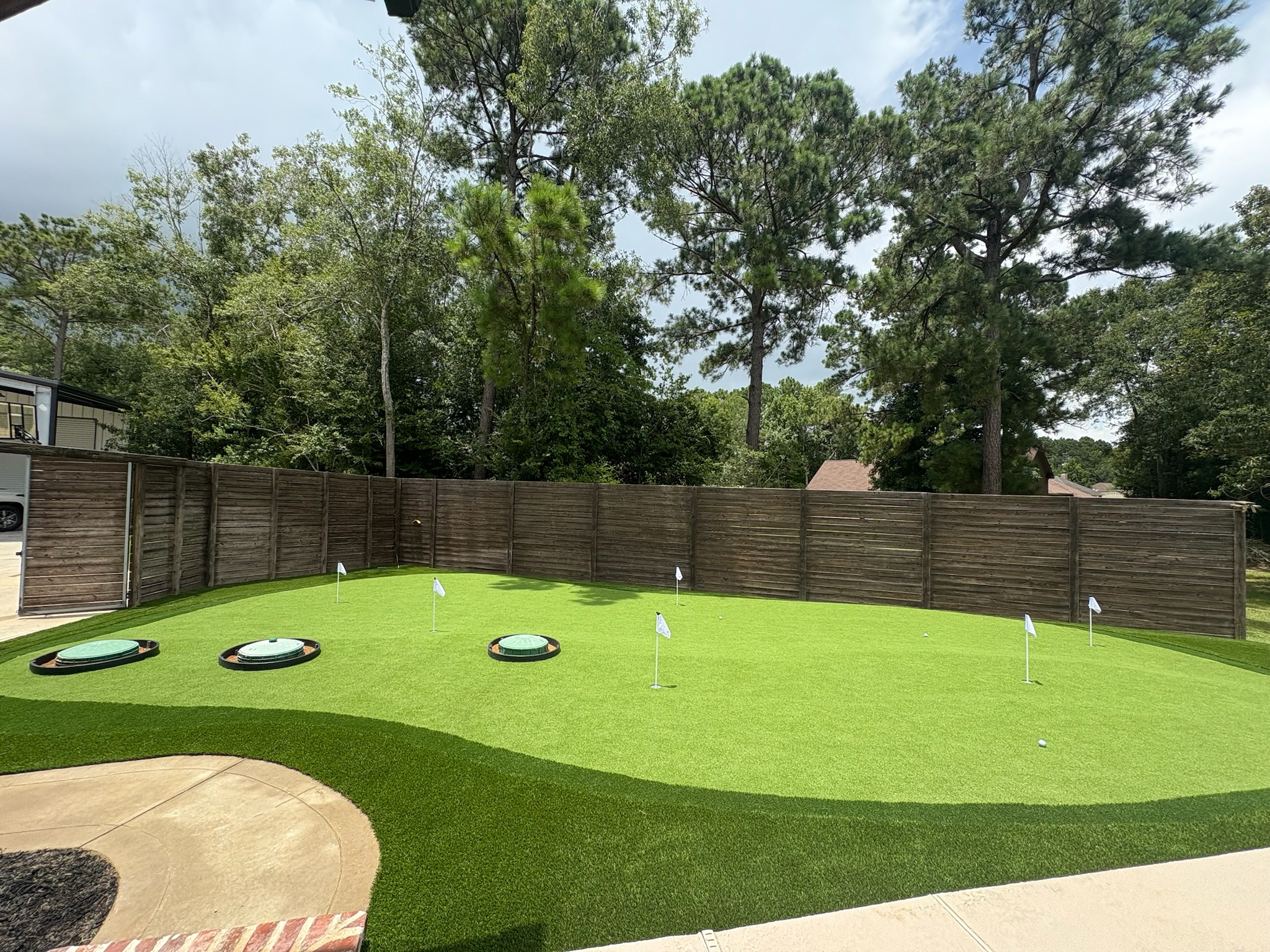 Featured Home Project with Putting Greens and Pool Surround