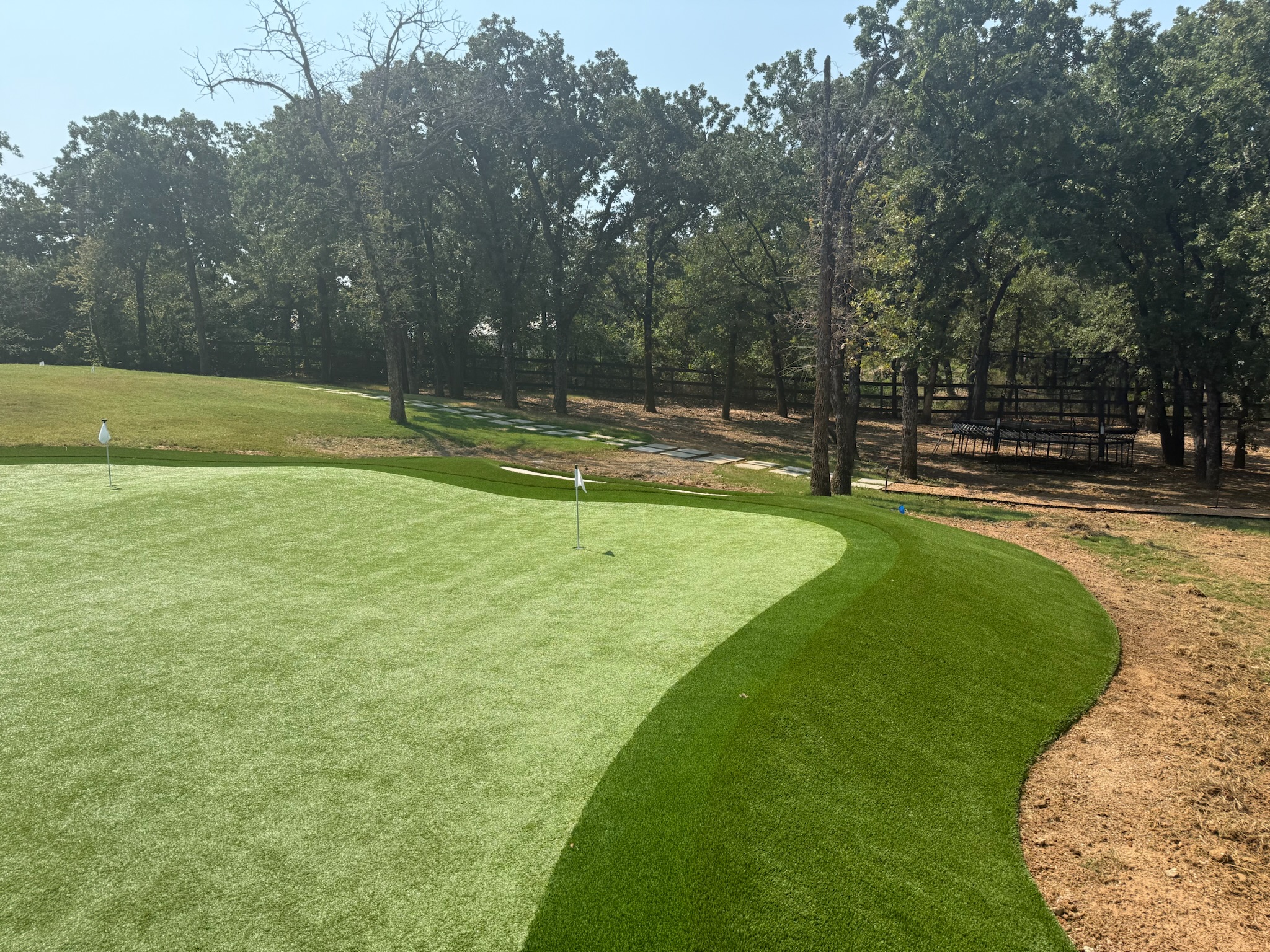 Tour Greens Houston synthetic putting green installation project