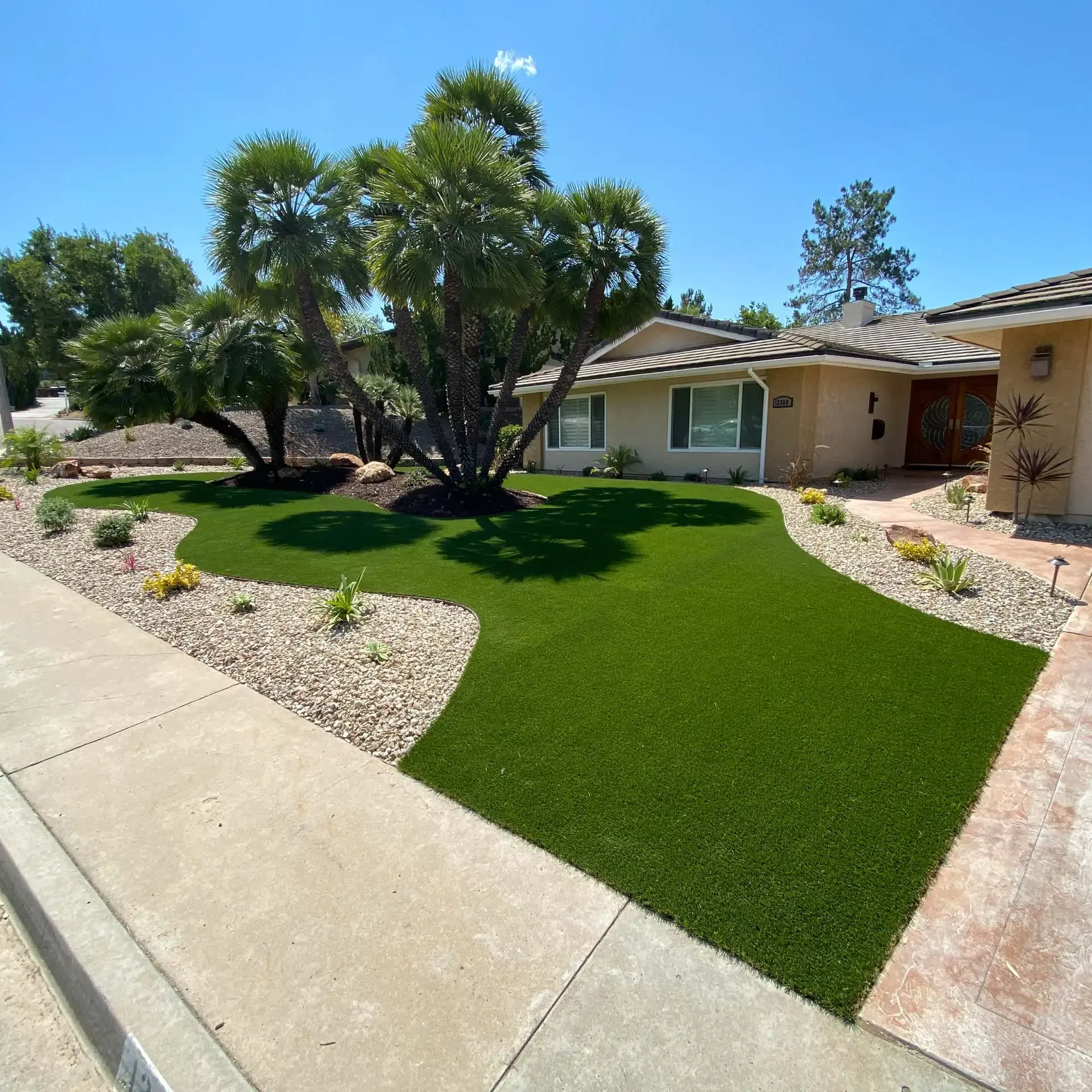 Artificial Grass Front Yard