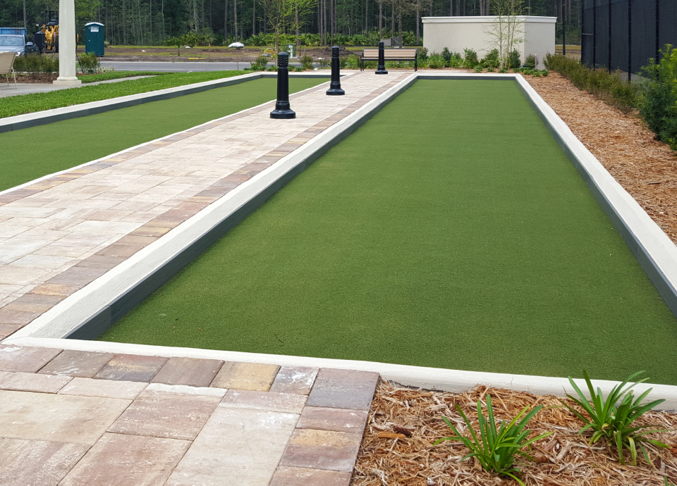Tour Greens Houston game court installation project