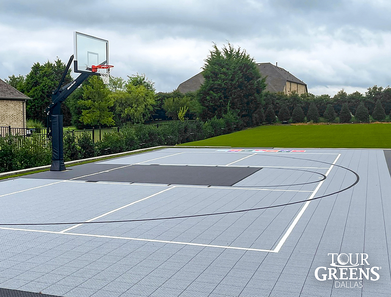 Tour Greens Houston game court installation project