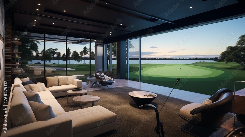 Recent Golf Simulator Room Builds project 1 in Houston