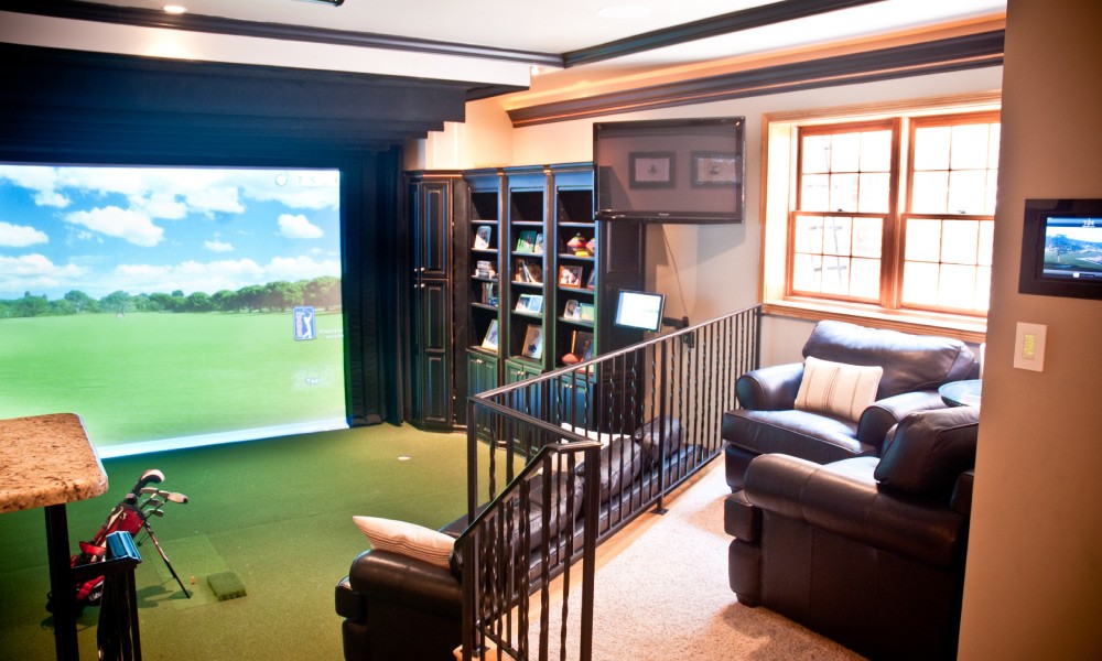 Recent Golf Simulator Room Builds project 3 in Houston