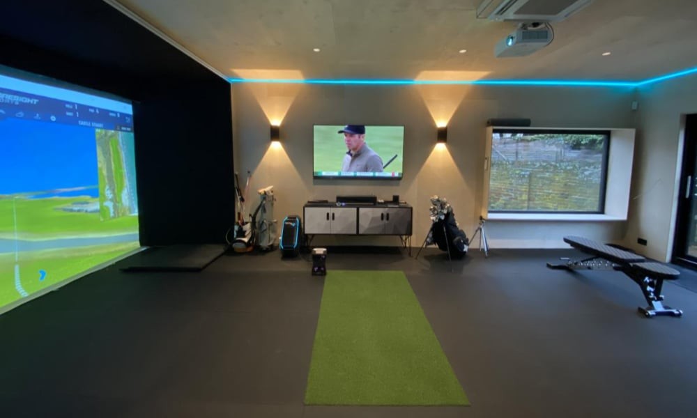 Recent Golf Simulator Room Builds project 4 in Houston