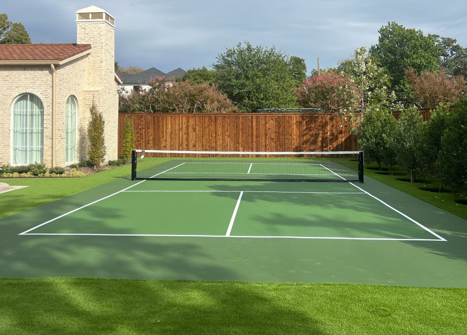 Tour Greens Houston game court installation project