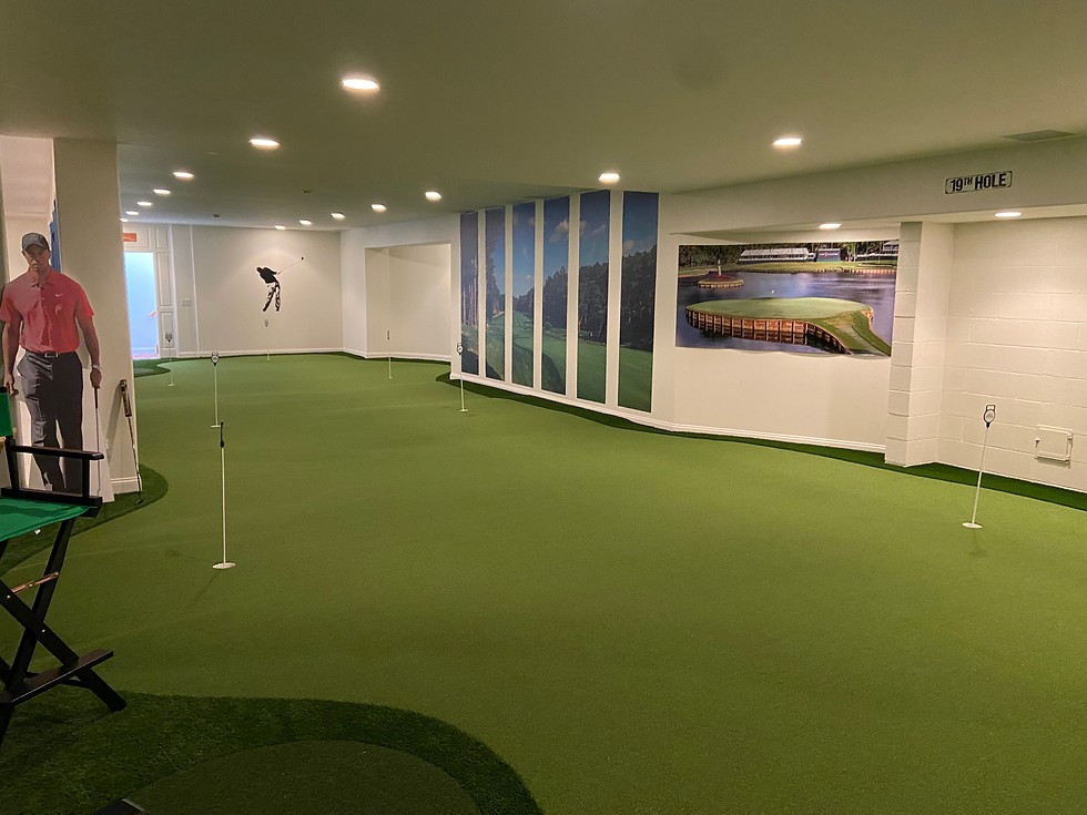 Practice Putting Green in Retail Store