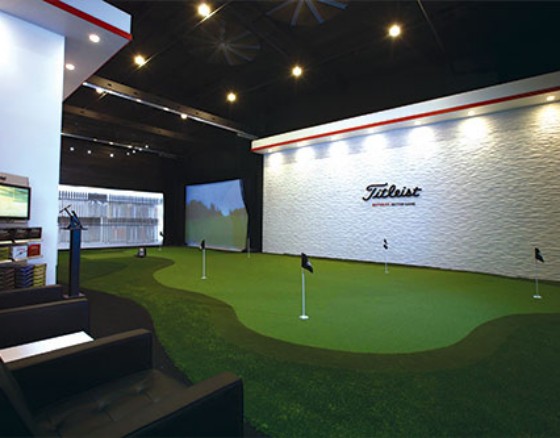 Indoor Putting Green with Chipping Matts