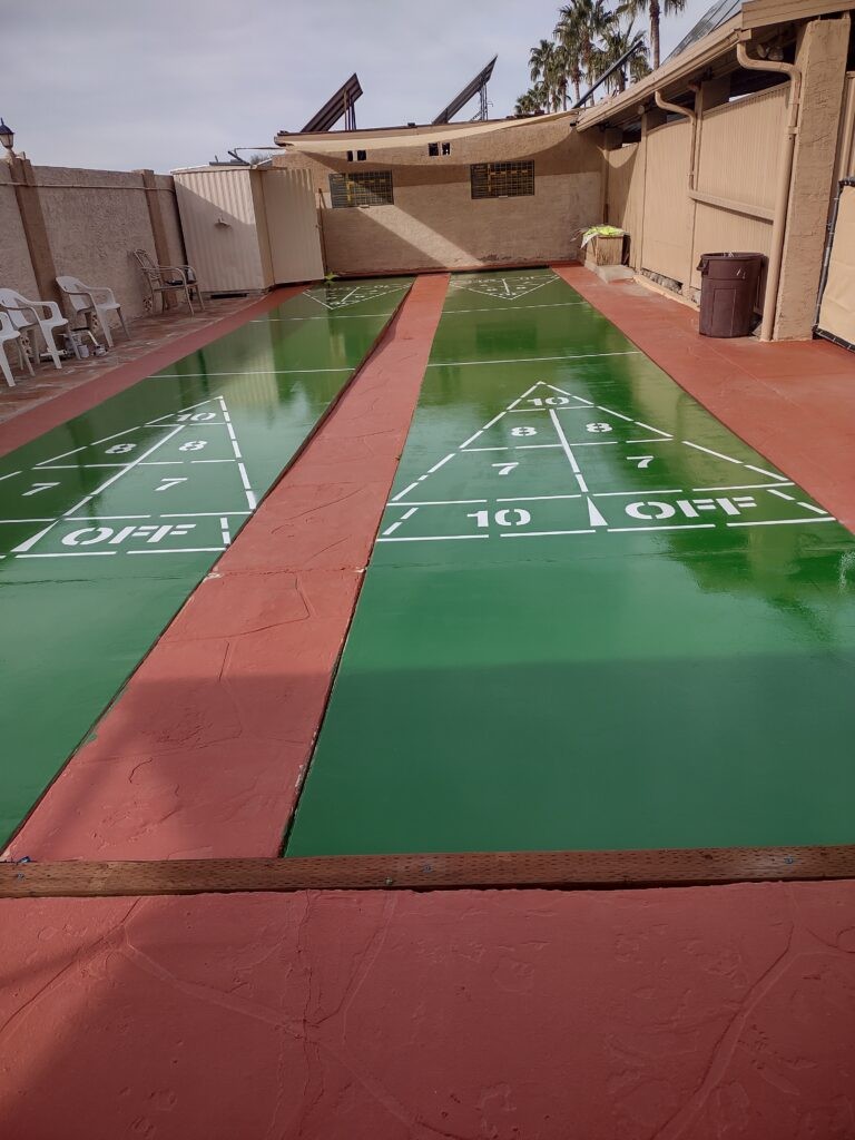 Tour Greens Houston game court installation project