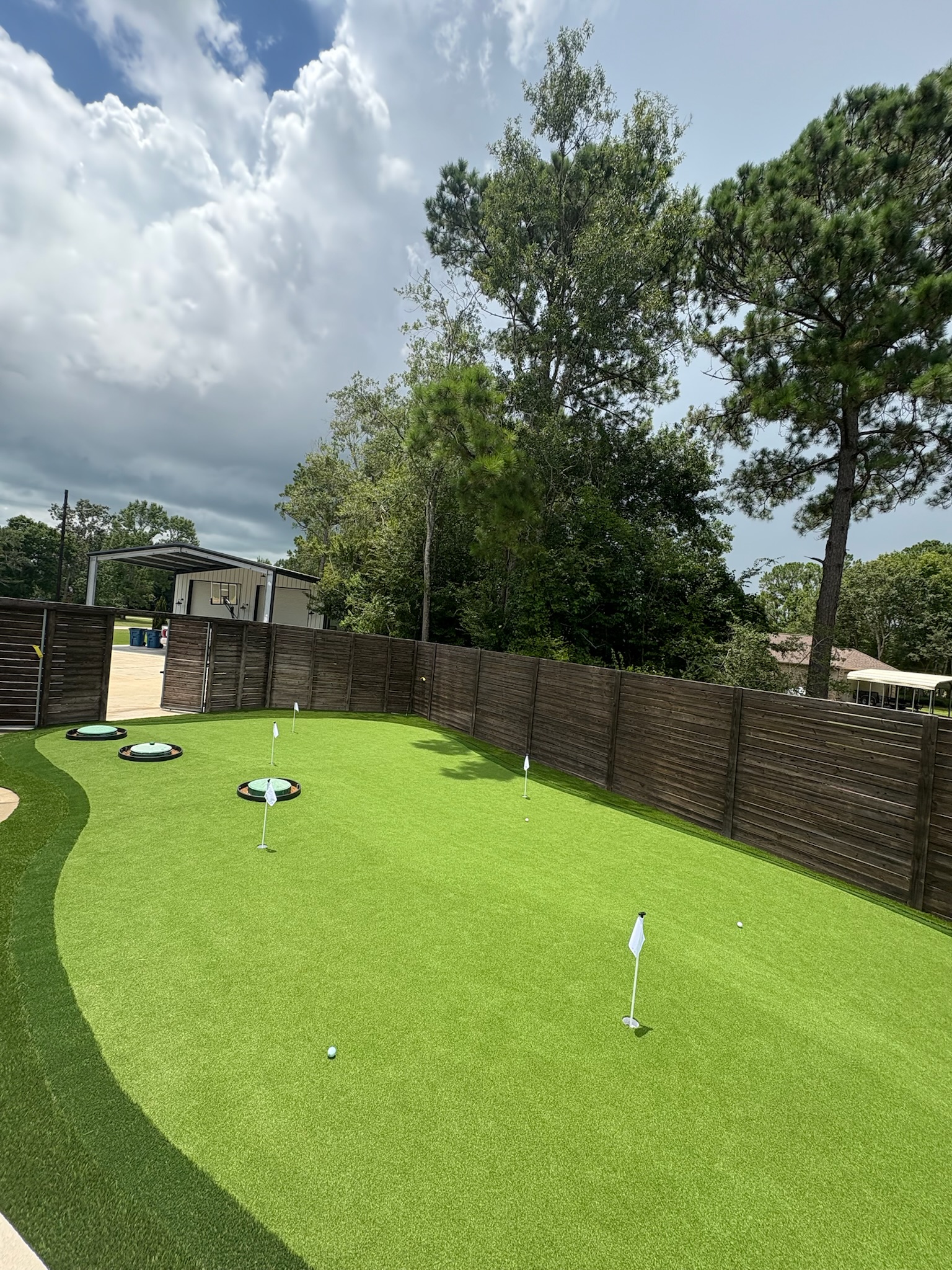 Putting Green with Sand Pit
