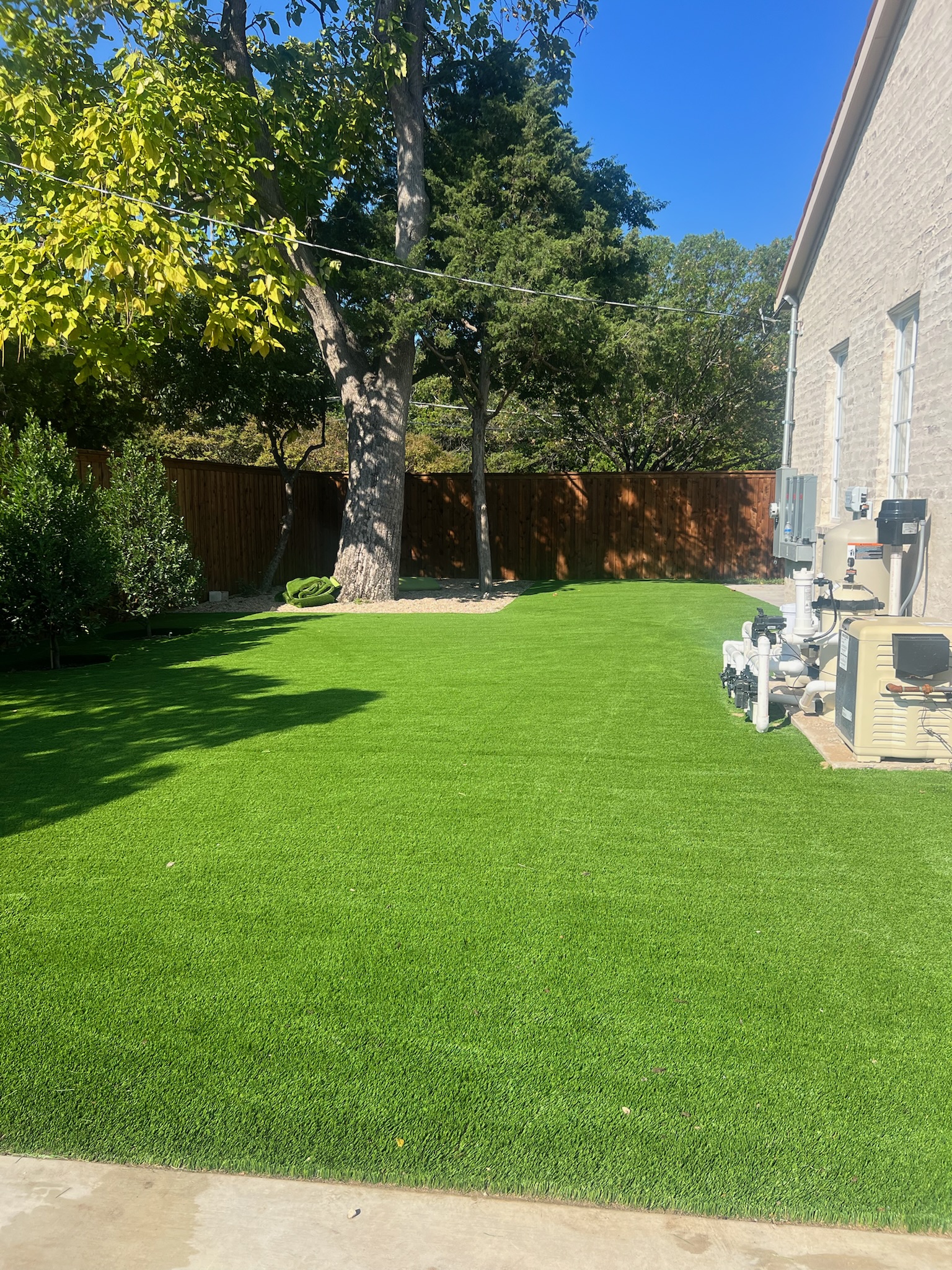 Artificial Grass in Front Yard