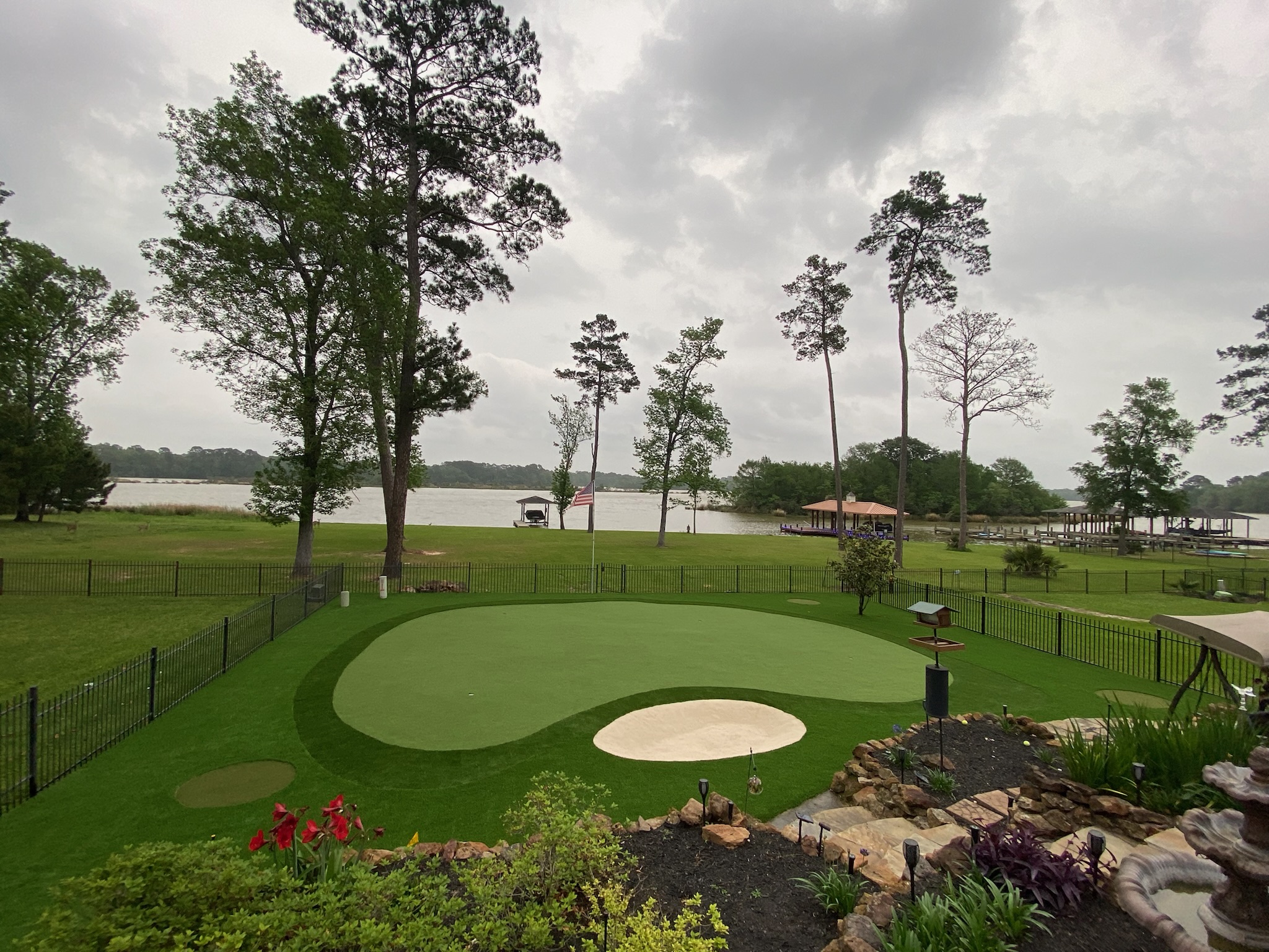 Tour Greens Houston synthetic putting green installation project