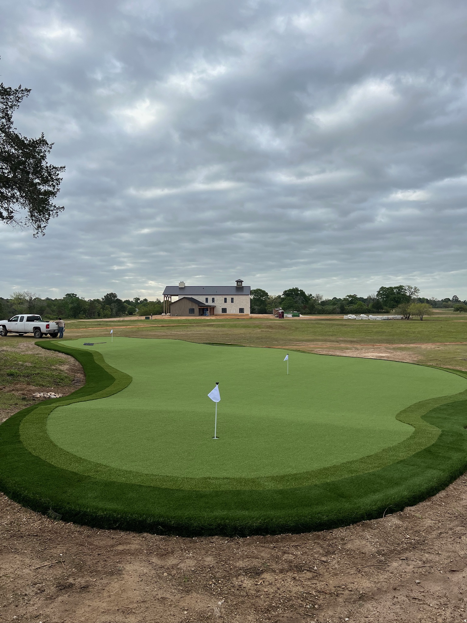Tour Greens Houston synthetic putting green installation project