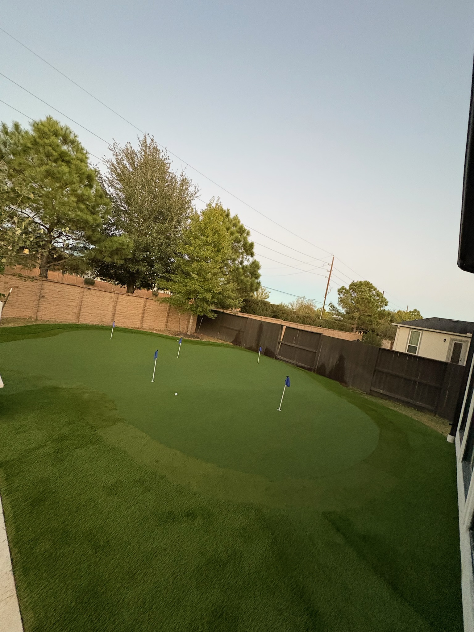 Tour Greens Houston synthetic putting green installation project