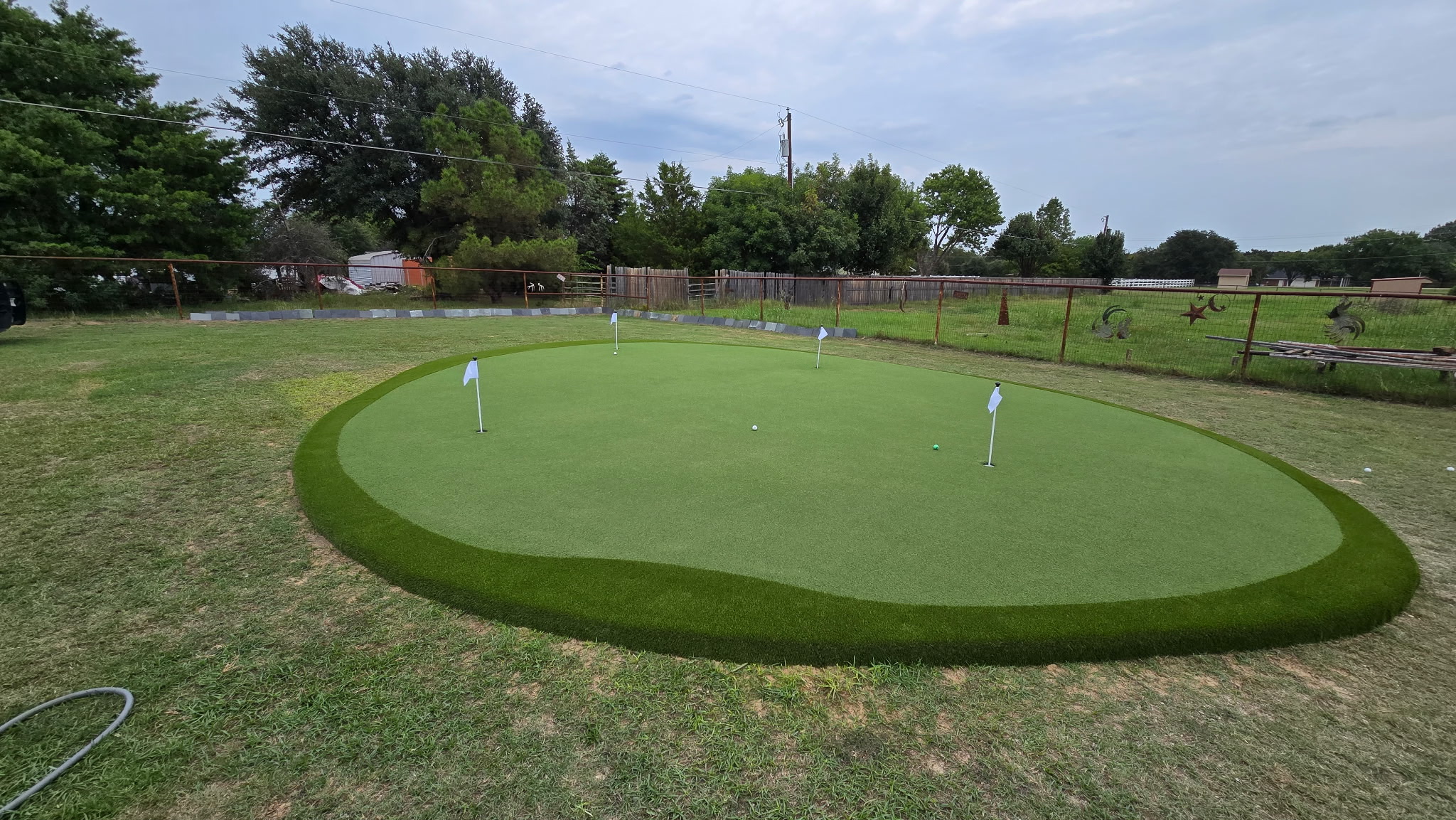 Tour Greens Houston synthetic putting green installation project